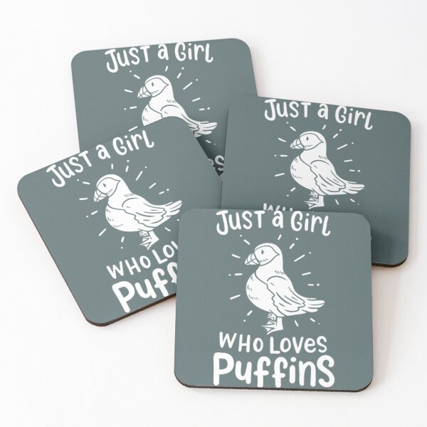Item preview, Just Girl Who loves Puffin Bird Fitted V-Neck  designed and sold by KIINcreations.
