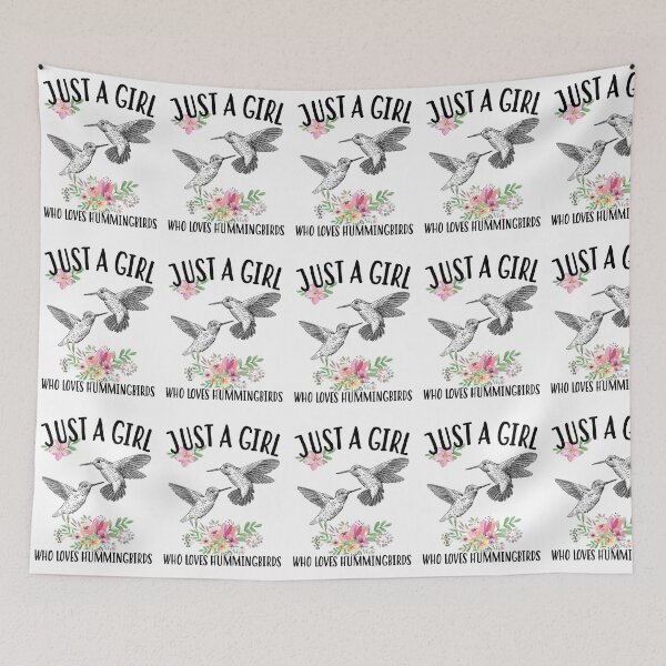 Item preview, Just a girl who loves hummingbirds designed and sold by LeesePink.
