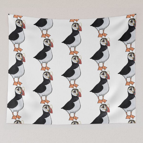 Item preview, Nerdy Puffin with Glasses   designed and sold by KIINcreations.