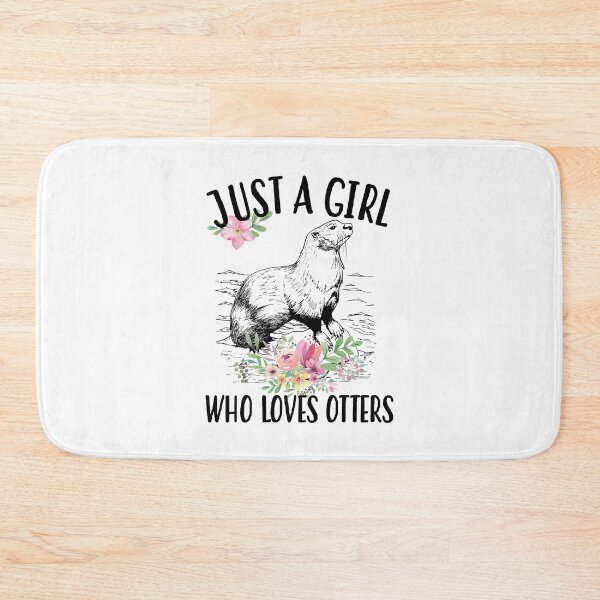 Item preview, Just a girl who loves otters designed and sold by LeesePink.