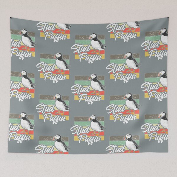 Item preview, Vintage Water Stud Puffin Bird Fitted V-Neck  designed and sold by KIINcreations.
