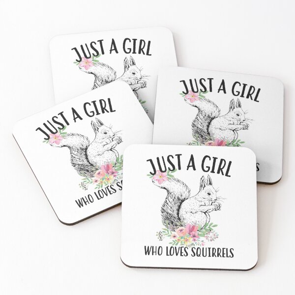Item preview, Just a girl who loves squirrels designed and sold by LeesePink.