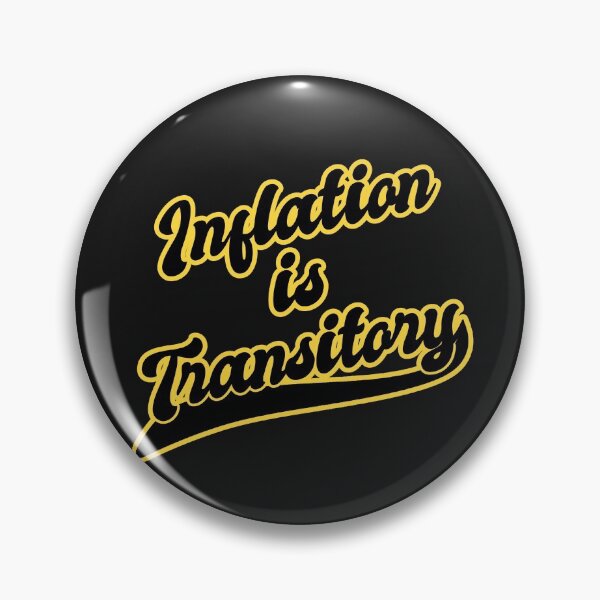 Item preview, Inflation Is Transitory - Economics Sports Text Big, Yellow Black designed and sold by Chubuter.