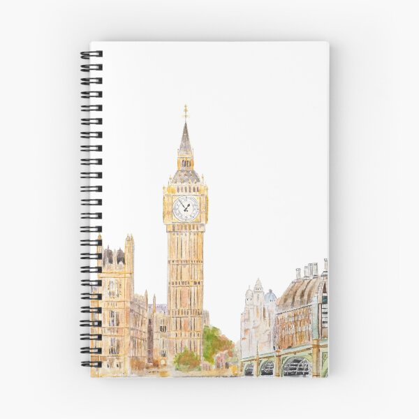 Item preview, hand painted Big Ben and Westminster palace watercolor  designed and sold by ColorandColor.