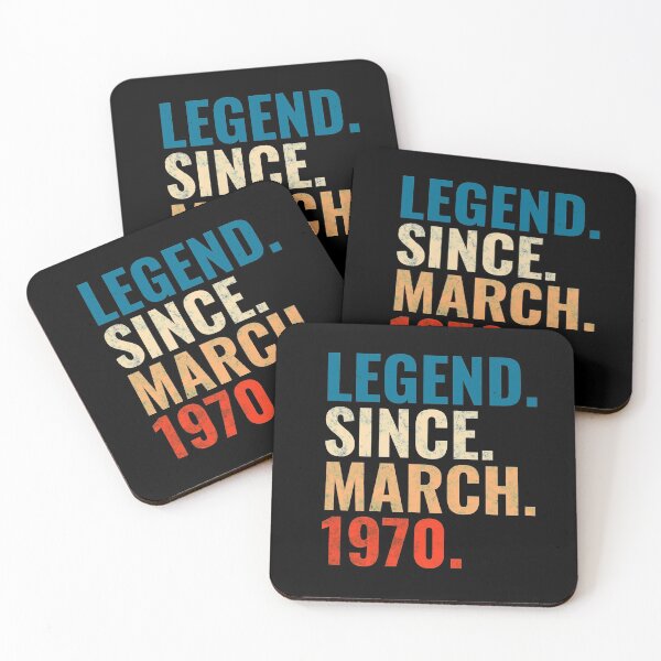 Item preview, Legend Since March 1970 Retro Vintage designed and sold by Teelogic.