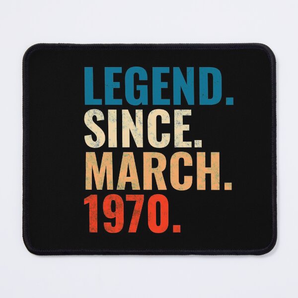 Item preview, Legend Since March 1970 Retro Vintage designed and sold by Teelogic.