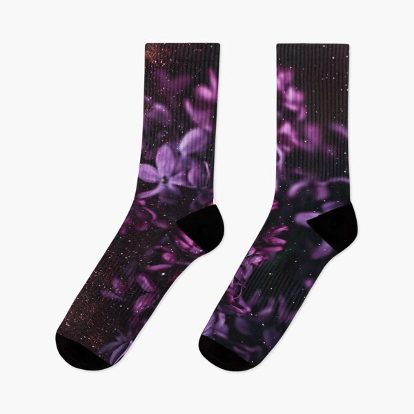 Item preview, Glittering Midnight Purple Flowers  designed and sold by Simi2020.