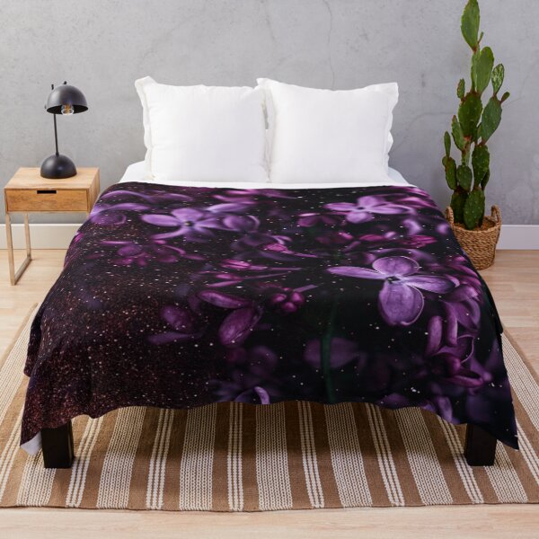 Item preview, Glittering Midnight Purple Flowers  designed and sold by Simi2020.