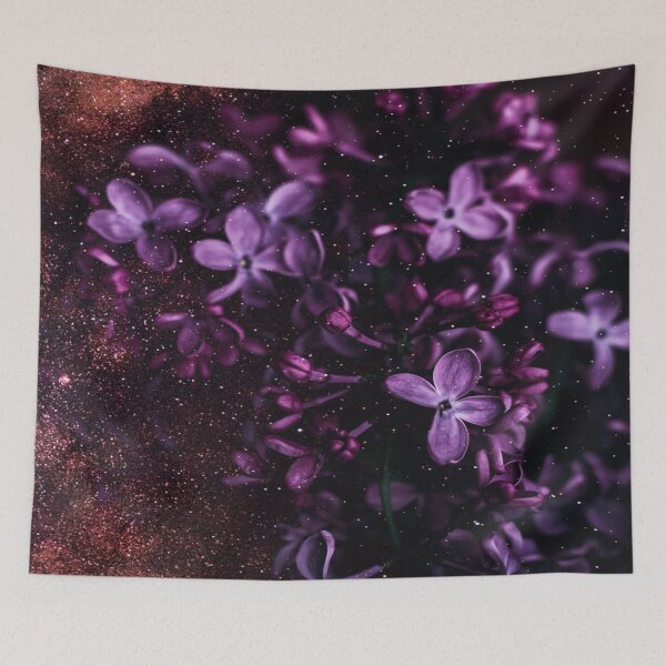 Item preview, Glittering Midnight Purple Flowers  designed and sold by Simi2020.