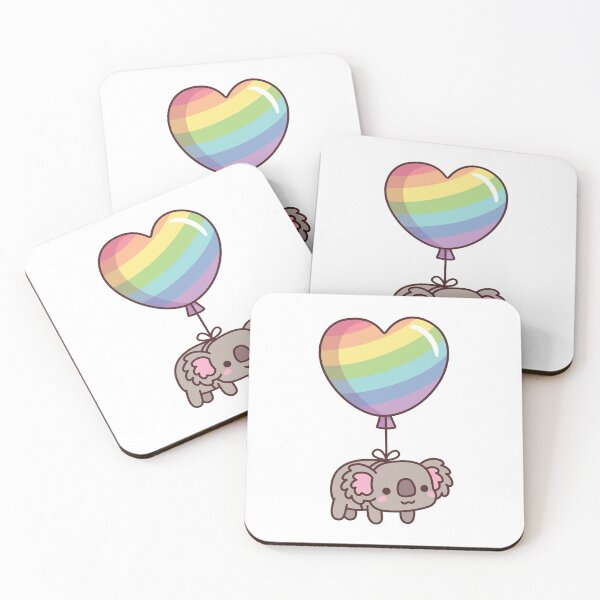 Item preview, Cute Koala Bear and Rainbow Balloon designed and sold by rustydoodle.