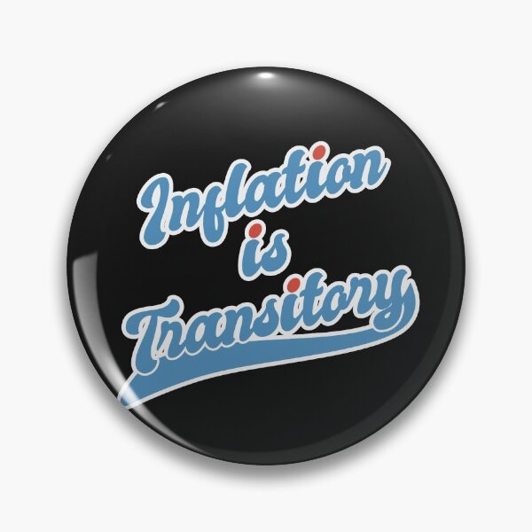 Item preview, Inflation Is Transitory - Economics Sports Text Big, Red Blue and White designed and sold by Chubuter.