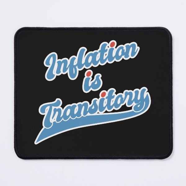 Item preview, Inflation Is Transitory - Economics Sports Text Big, Red Blue and White designed and sold by Chubuter.