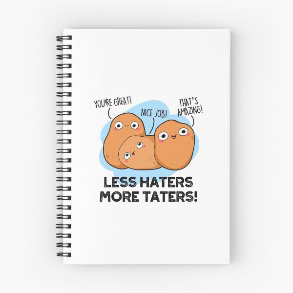 Item preview, Less Haters More Taters Funny Potato Puns  designed and sold by punnybone.