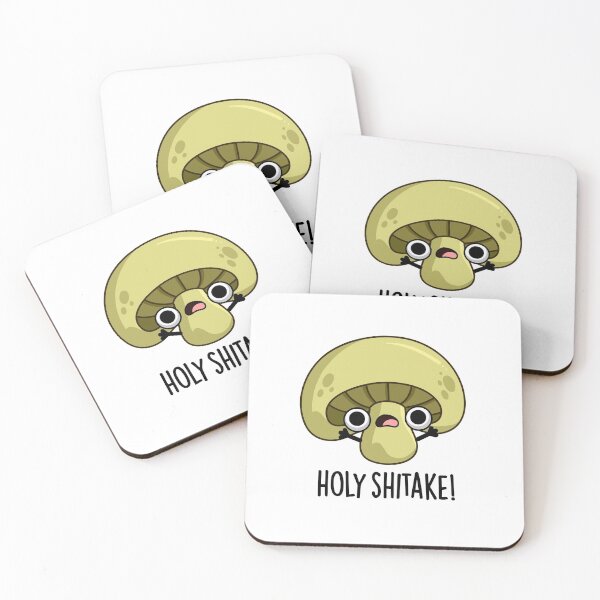 Item preview, Holy Shitake Funny Mushroom Puns  designed and sold by punnybone.
