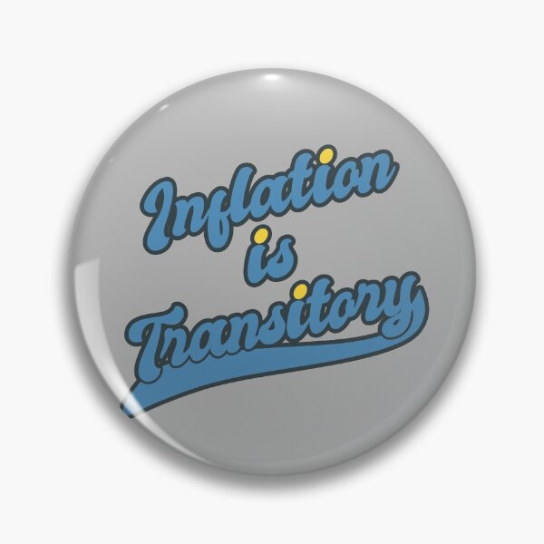 Item preview, Inflation Is Transitory - Economics Sports Text Big, Blue and Yellow designed and sold by Chubuter.