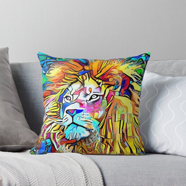 Item preview, The King Lion Jungle Modern Impressionist Art designed and sold by WizardsWorld.