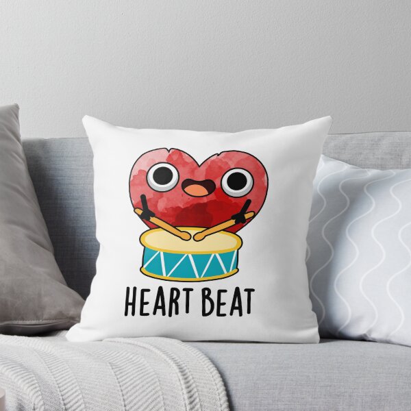 Item preview, Heart Beat Funny Drummer Puns  designed and sold by punnybone.