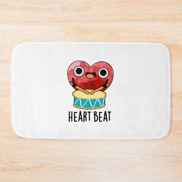 Item preview, Heart Beat Funny Drummer Puns  designed and sold by punnybone.