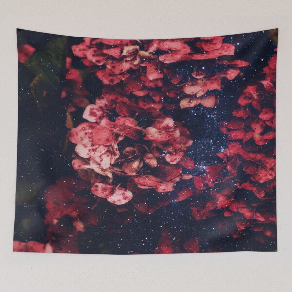 Item preview, Glittering Midnight Red Hydrangea Flowers  designed and sold by Simi2020.