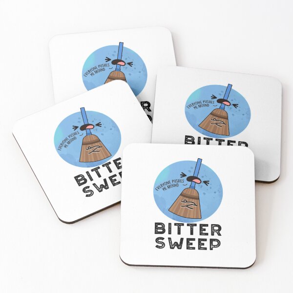 Item preview, Bitter Sweep Cute Bittersweet Broom Puns designed and sold by punnybone.