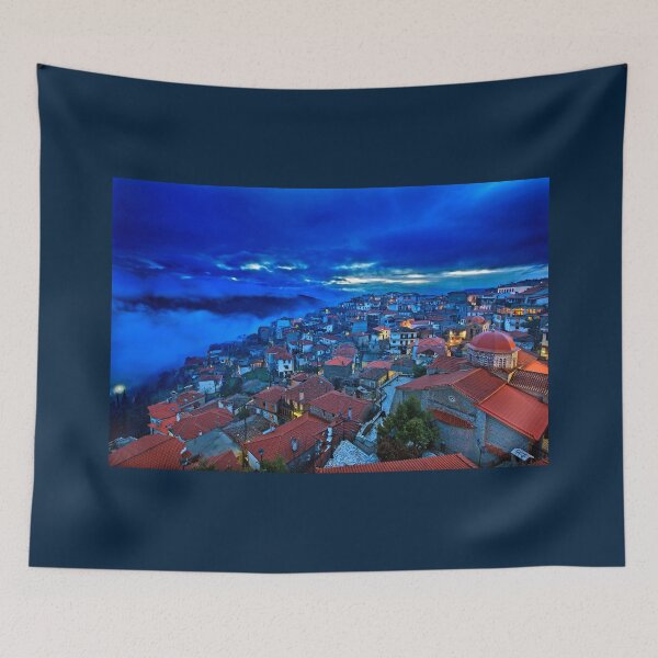 Item preview, Night falling in Arachova designed and sold by Hercules Milas.
