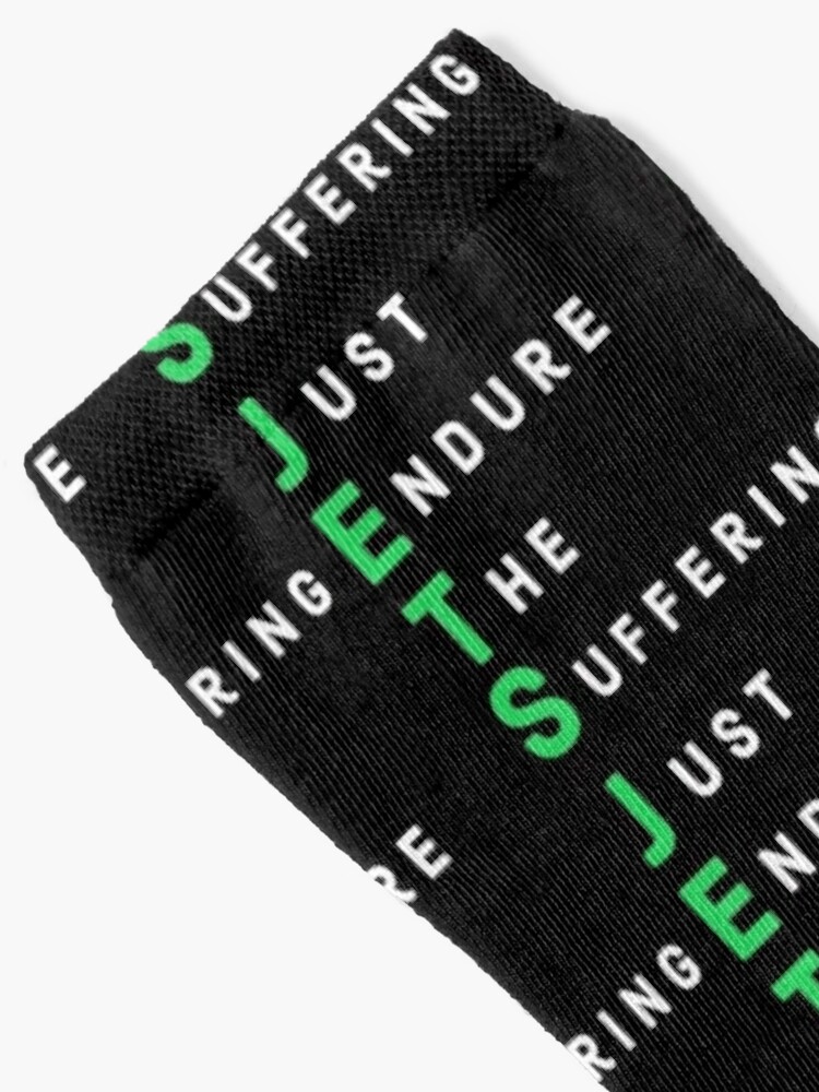 New York Jets Just Endure The Suffering Funny Socks for Sale by