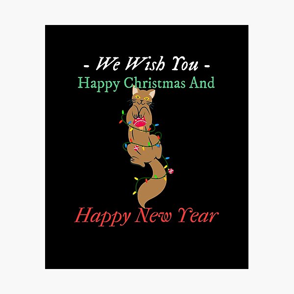 Item preview, We Wish You Happy Christmas And Happy New Year - Sixth Cute Christmas Pet | Merry Christmas designed and sold by Polariszero.