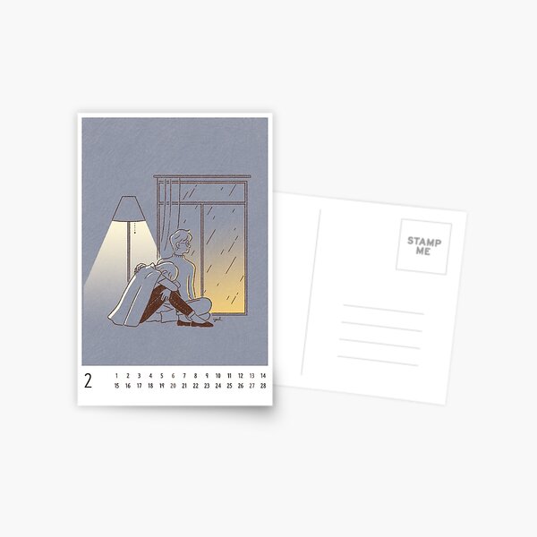 Item preview, By my side - 2022 Feb Calendar Card designed and sold by yulri.