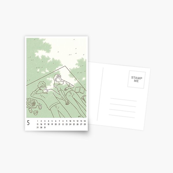 Item preview, Nap time - 2022 May Calendar Card designed and sold by yulri.