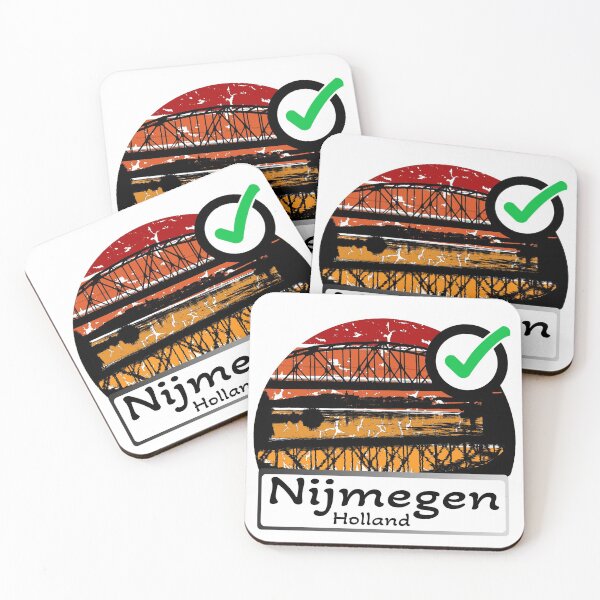 Item preview, Nijmegen the Netherlands Skyline silhouette vintage designed and sold by WhereIsTravis.