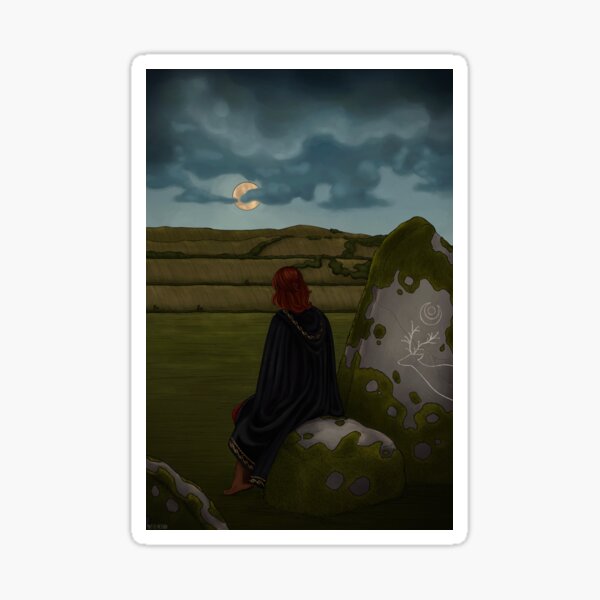 Under The Harvest Moon Sticker