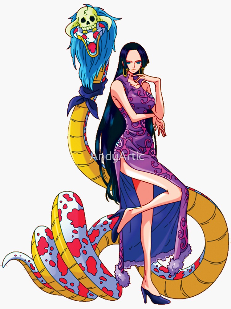 Boa Hancock One Piece Sticker For Sale By Andyartic Redbubble 
