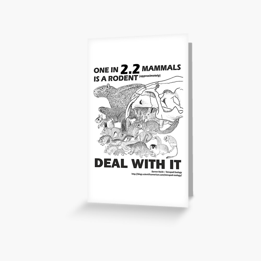 There are a lot of rodents Greeting Card