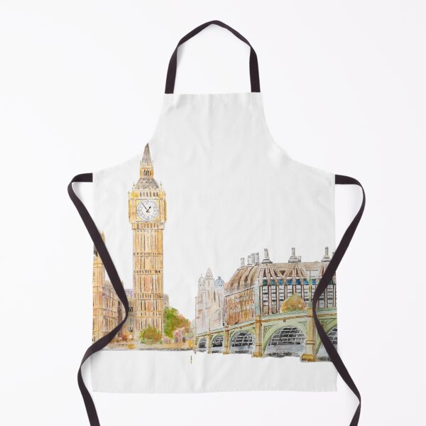 Item preview, hand painted Big Ben and Westminster palace watercolor designed and sold by ColorandColor.