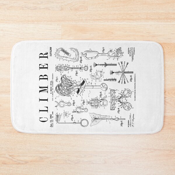 Item preview, Climber Rock Climbing Bouldering Vintage Patent Print designed and sold by GrandeDuc.
