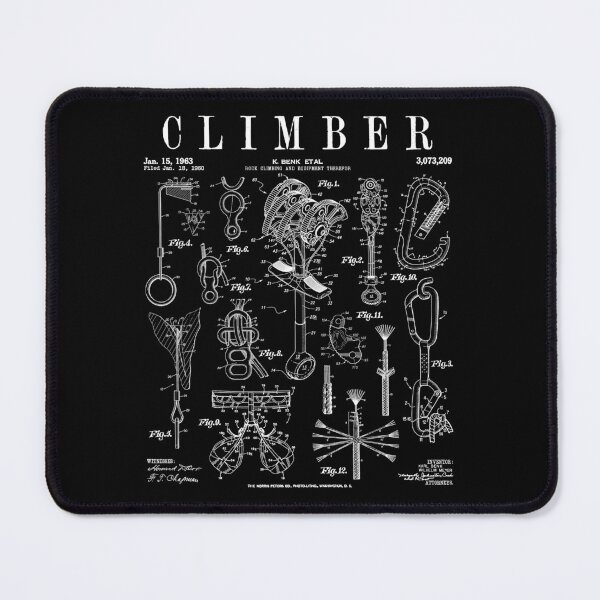 Item preview, Climber Rock Climbing Bouldering Vintage Patent Print designed and sold by GrandeDuc.