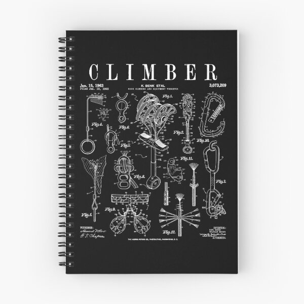 Item preview, Climber Rock Climbing Bouldering Vintage Patent Print designed and sold by GrandeDuc.