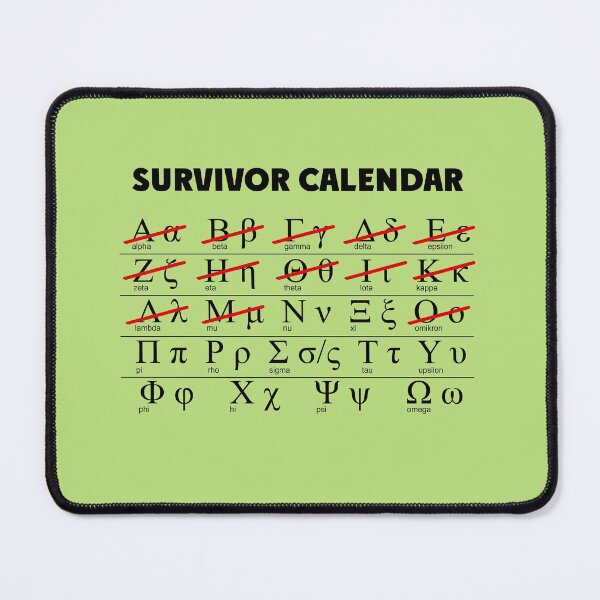 Item preview, survivor calendar designed and sold by Yerlanio.
