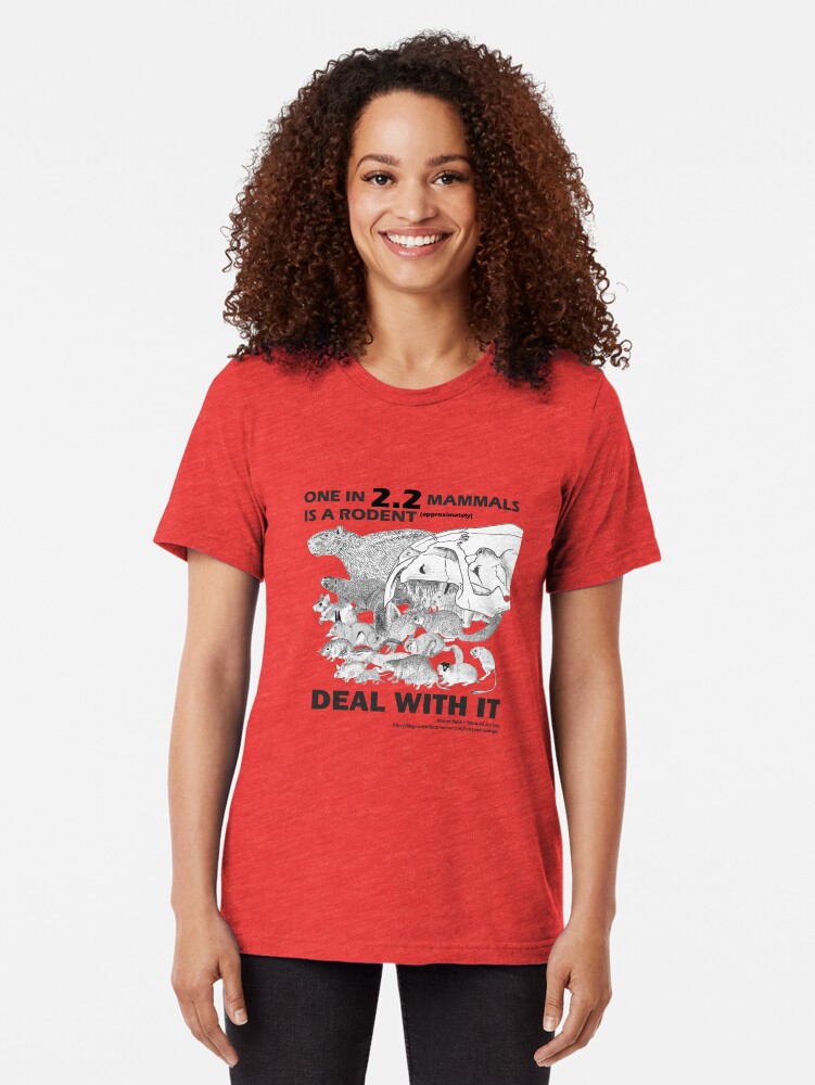 Alternate view of There are a lot of rodents Tri-blend T-Shirt