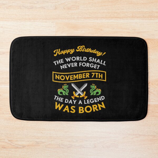 Item preview, November 7th The Day A Legend Was Born Dragons And Swords Design (Light) designed and sold by Graograman.