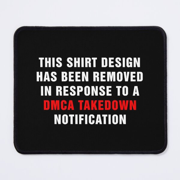 Item preview, DMCA Violation Takedown Notice (White) designed and sold by Fanboys Anonymous.