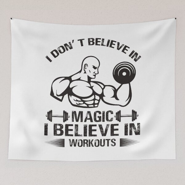 Item preview, I Don't Believe In Magic. I Believe In Workouts. designed and sold by wkyip79.