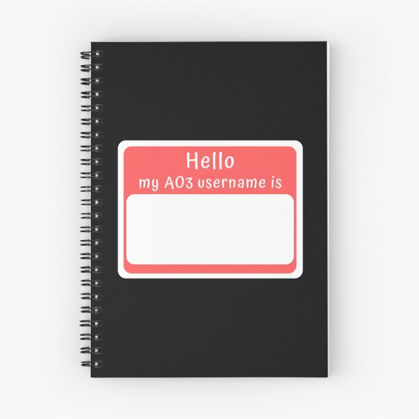 Item preview, Hello, my AO3 username is...   designed and sold by VonRadicala.