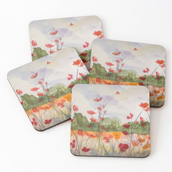 Item preview, Field of Poppies designed and sold by lindahineart.