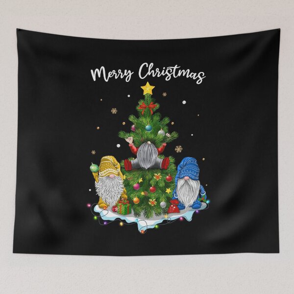 Item preview, Funny Gnomes Christmas Tree Winter Nordic Gnomes Holiday Xmas Light designed and sold by tuanitus.