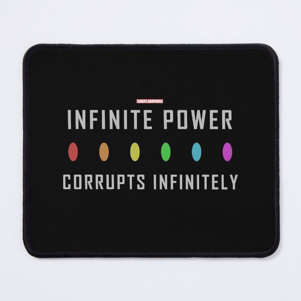 Item preview, Infinity Stones - Infinite Power Corrupts Infinitely  designed and sold by Fanboys Anonymous.
