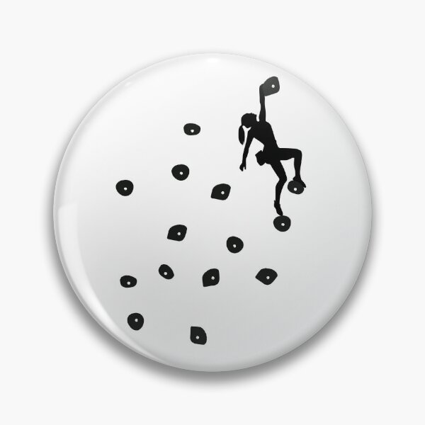 Item preview, Bouldering Climbing Black Boulder Holds Woman designed and sold by DerNerd.