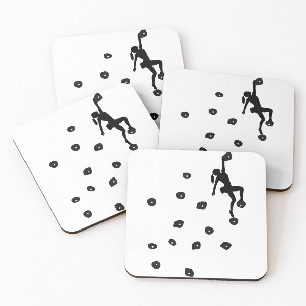 Item preview, Bouldering Climbing Black Boulder Holds Woman designed and sold by DerNerd.