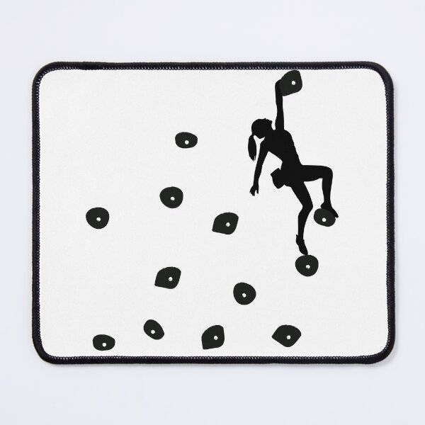Item preview, Bouldering Climbing Black Boulder Holds Woman designed and sold by DerNerd.