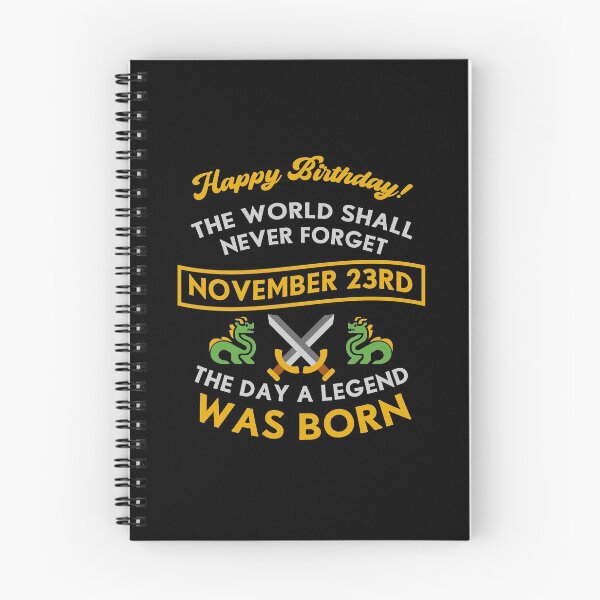 Item preview, November 23rd The Day A Legend Was Born Dragons And Swords Design (Light) designed and sold by Graograman.